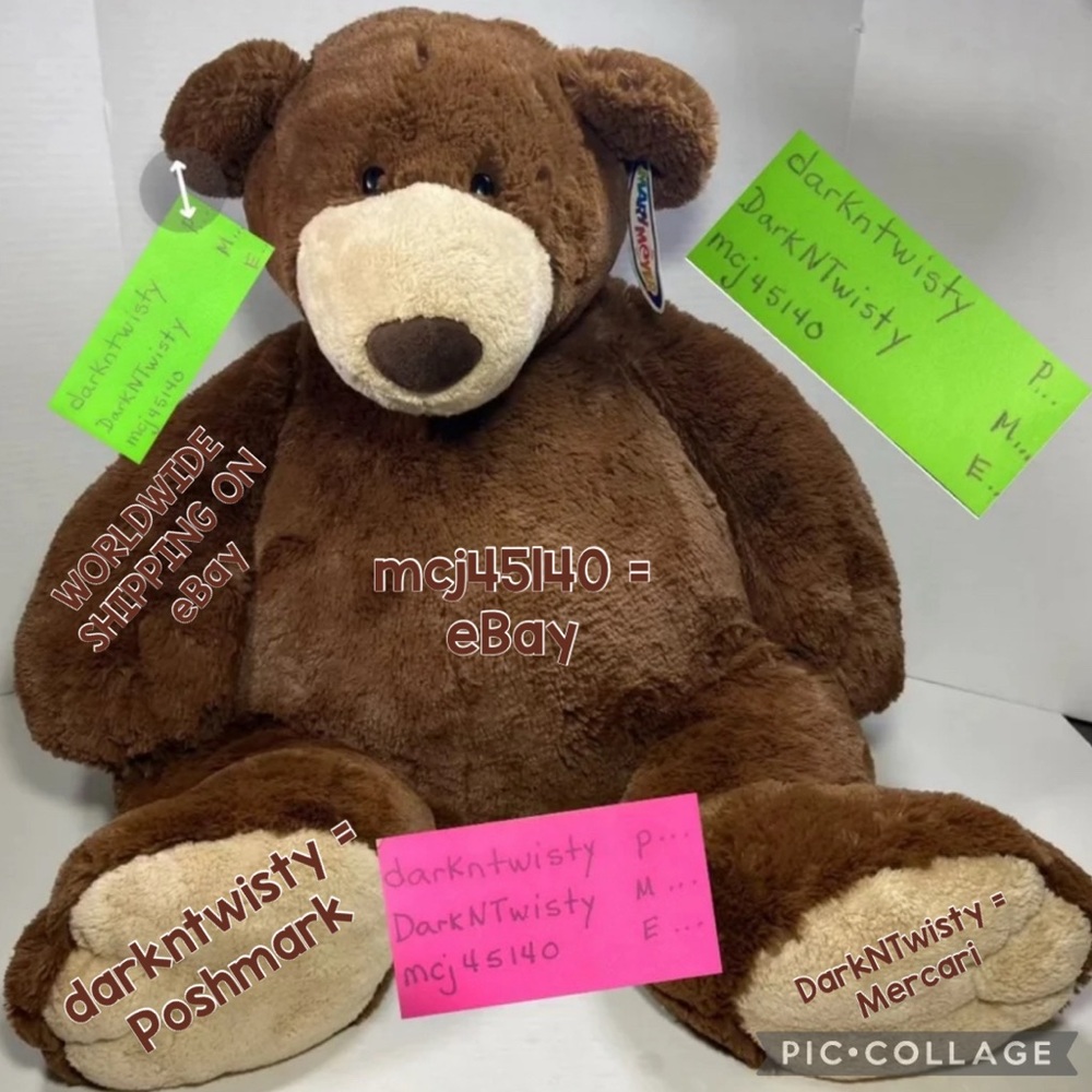 EXTREMELY RARE BNWT MARY MEYER GREAT BIG BROWNIE BEAR 32” NEAR MINT